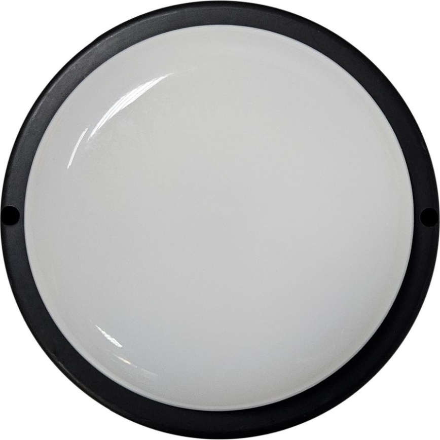LED Plafondlamp voor buiten LED/15W/230V 4200K diameter 15,5 cm IP64 zwart