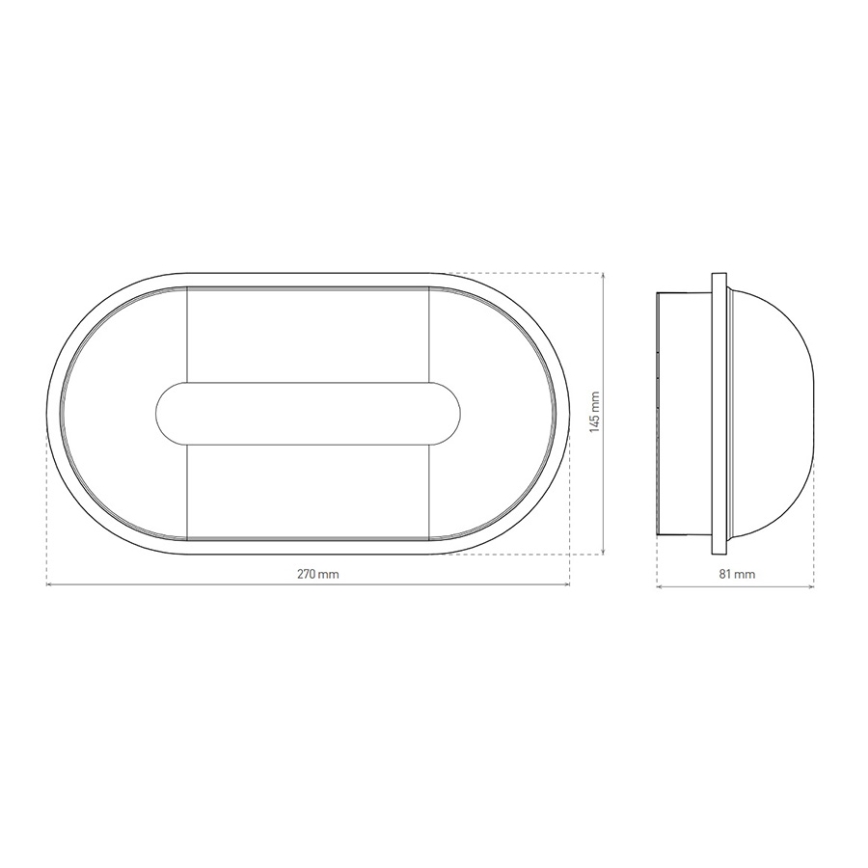 LED Plafondlamp voor buiten LED/20W/230V IP65 wit