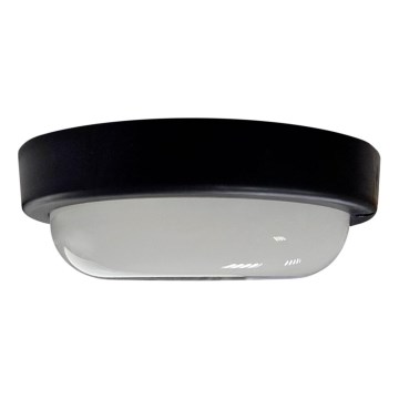 LED plafondlamp voor buiten LED/8W/230V 4200K Ø 14 cm IP64 zwart