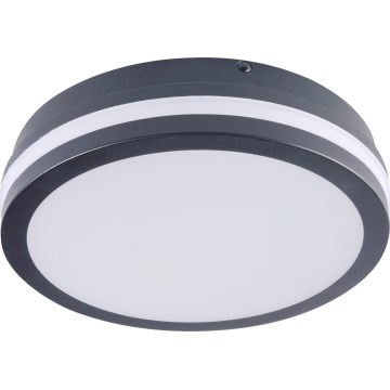 LED Plafondlamp voor buiten met bewegingssensor BENO LED/12/18W/230V 3000/3500/4000K IP65 antraciet rond