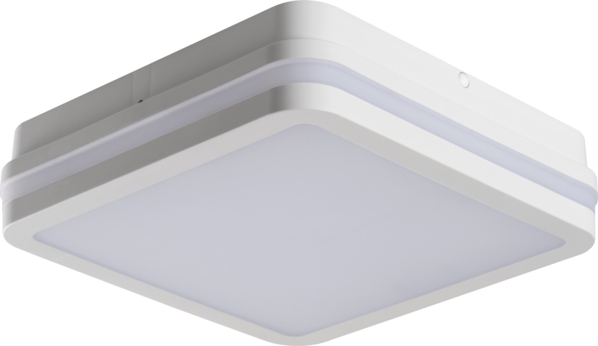 LED Plafondlamp voor buiten met bewegingssensor BENO LED/12/18W/230V 3000/3500/4000K IP65 wit hoekig