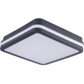 LED Plafondlamp voor buiten met bewegingssensor BENO LED/24/30W/230V 3000/3500/4000K IP65 antraciet hoekig