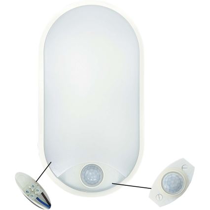LED Plafondlamp voor buiten met sensor LED/14W/230V IP54 wit