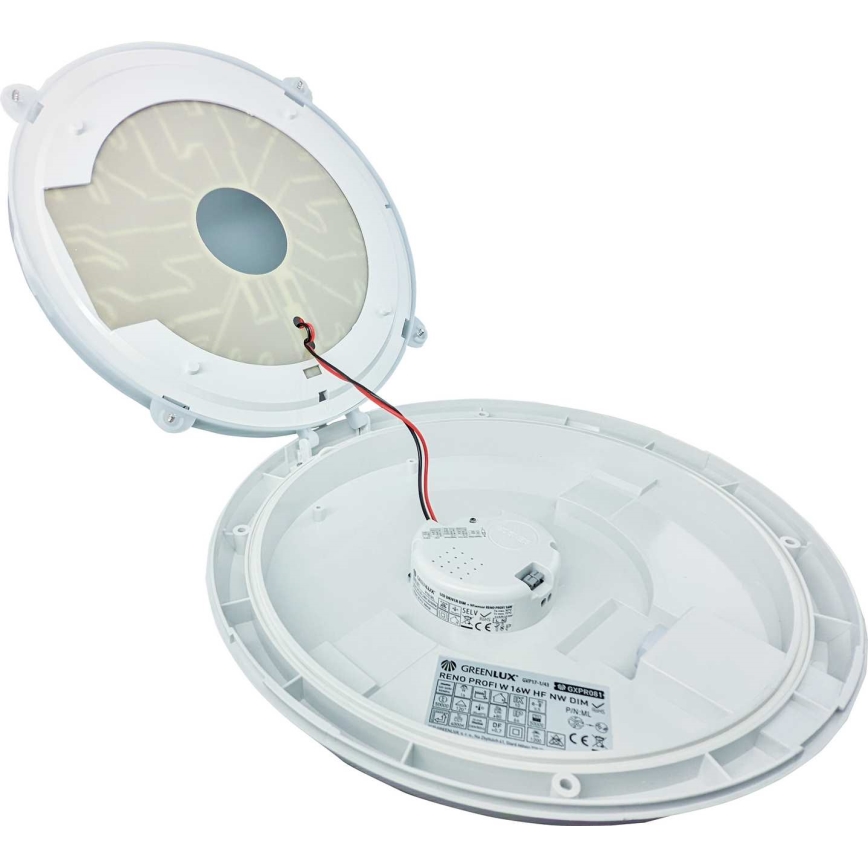 LED Plafondlamp voor buiten met sensor RENO LED/16W/230V IP66 wit