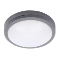 LED Plafondlamp voor buiten SIENA LED/20W/230V IP54 diameter 23 cm antraciet