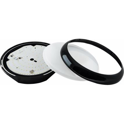 LED Dimbaar buitenshuis plafond lamp STROPY LED/12/15/18/22W/230V 3000/4000/6000K IP65 zwart