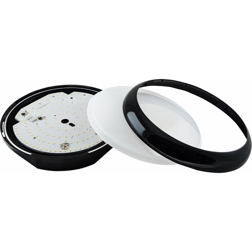 LED Dimbaar buitenshuis plafond lamp STROPY LED/12/15/18/22W/230V 3000/4000/6000K IP65 zwart
