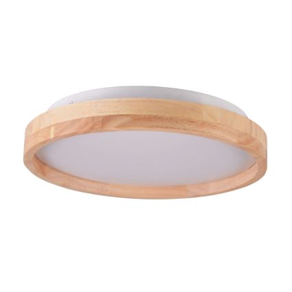 LED houten plafondlamp voor de badkamer LED/12W/230V Ø 27 cm IP44 eiken