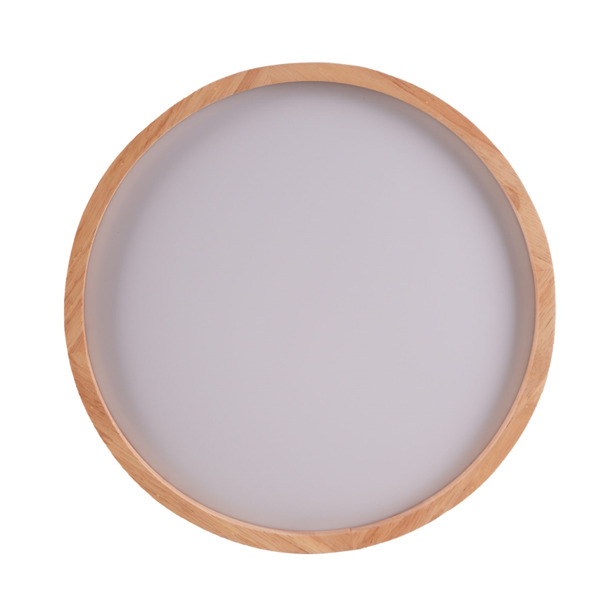 LED houten plafondlamp voor de badkamer LED/12W/230V Ø 27 cm IP44 eiken