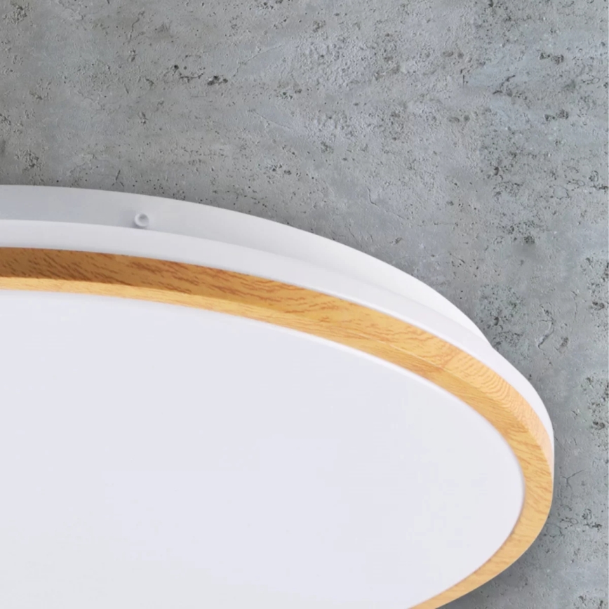 LED Plafondlamp WOODY LED/15W/230V d. 28 cm