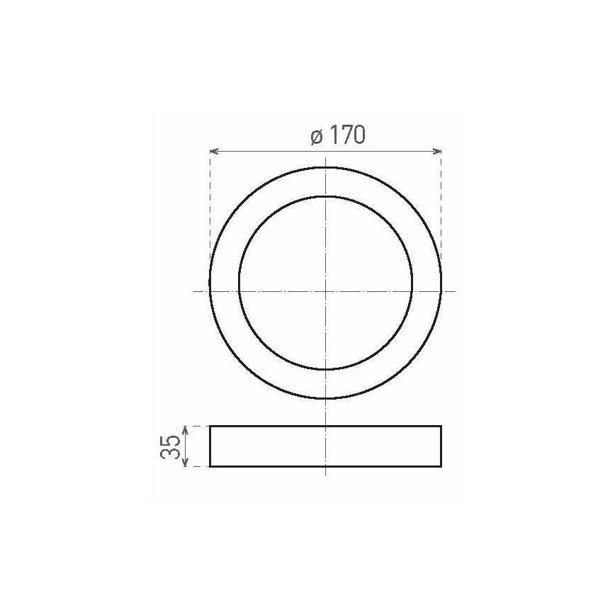 LED -plafondlicht Fenix LED/12W/230V 3800K d. 17 cm