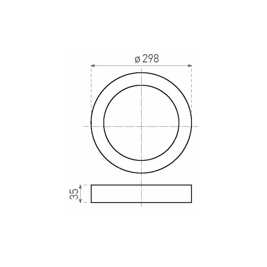 LED -plafondlicht Fenix LED/24W/230V 2800K d. 29,8 cm
