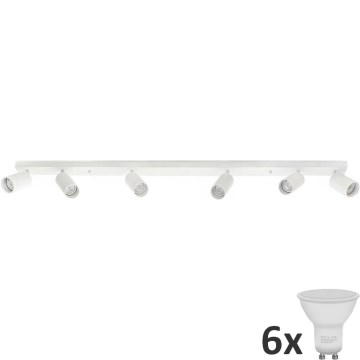 LED-plafondspot ANGIE 6x GU10/6W/230V wit