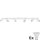 LED-plafondspot ANGIE 6x GU10/6W/230V wit