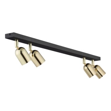 LED plafondspot TOP 4xGU10/10W/230V zwart/goud