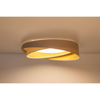 LED plafonnière GALAXY MODERN LED/24W/230V Ø 55 cm beige/wit/goud