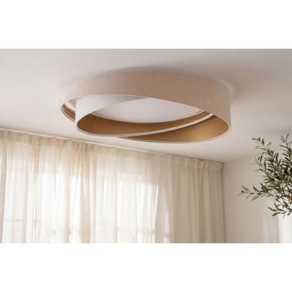 LED plafonnière GALAXY MODERN LED/24W/230V Ø 55 cm beige/wit/goud