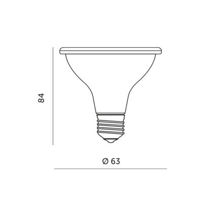 LED Plantengroeilamp PLANTY E27/7W/230V 1200K wit
