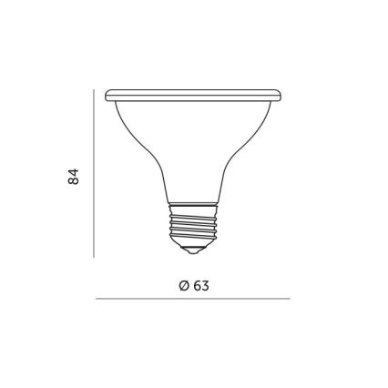 LED Plantengroeilamp PLANTY E27/7W/230V 1200K zwart