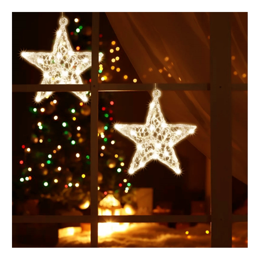 LED Raam Decoratie 20xLED/2xAA