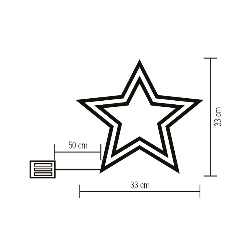 LED Raam Decoratie LED/3xAA meerdere kleuren