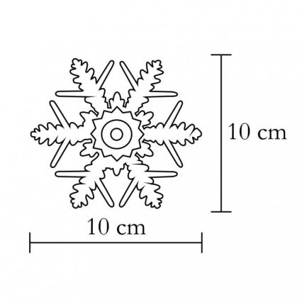 LED-raamdecoratie, 2× CR2032