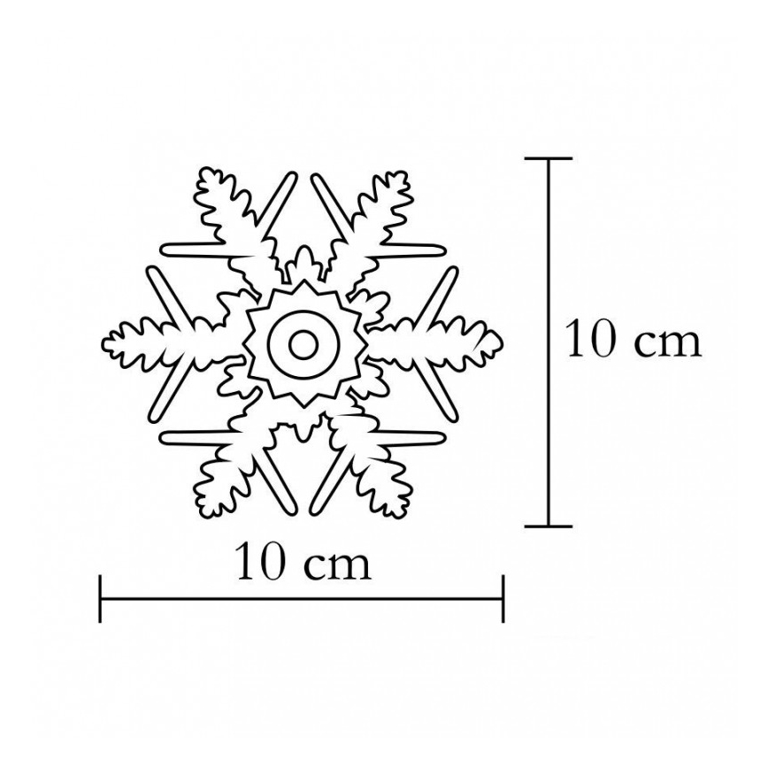 LED-raamdecoratie, 2× CR2032