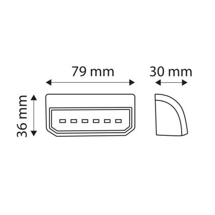 LED Reflector LICE LED/0,2W/12-24V IP67