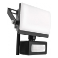 LED-reflector met bewegings- en schemersensor TAMBO EVO LED/10W/230V 4000K IP44 zwart