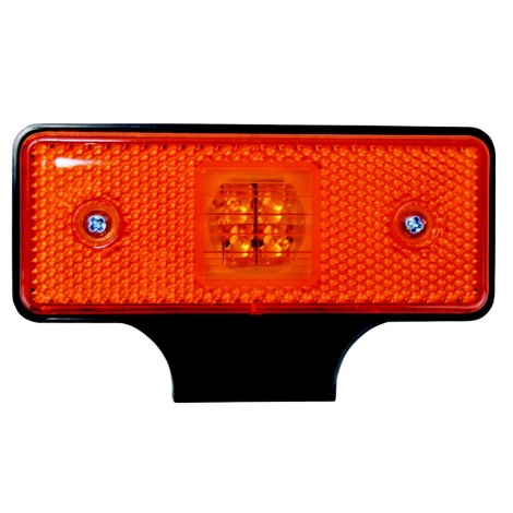 LED Reflector SINGLE LED/0,2W/12-24V IP67 oranje