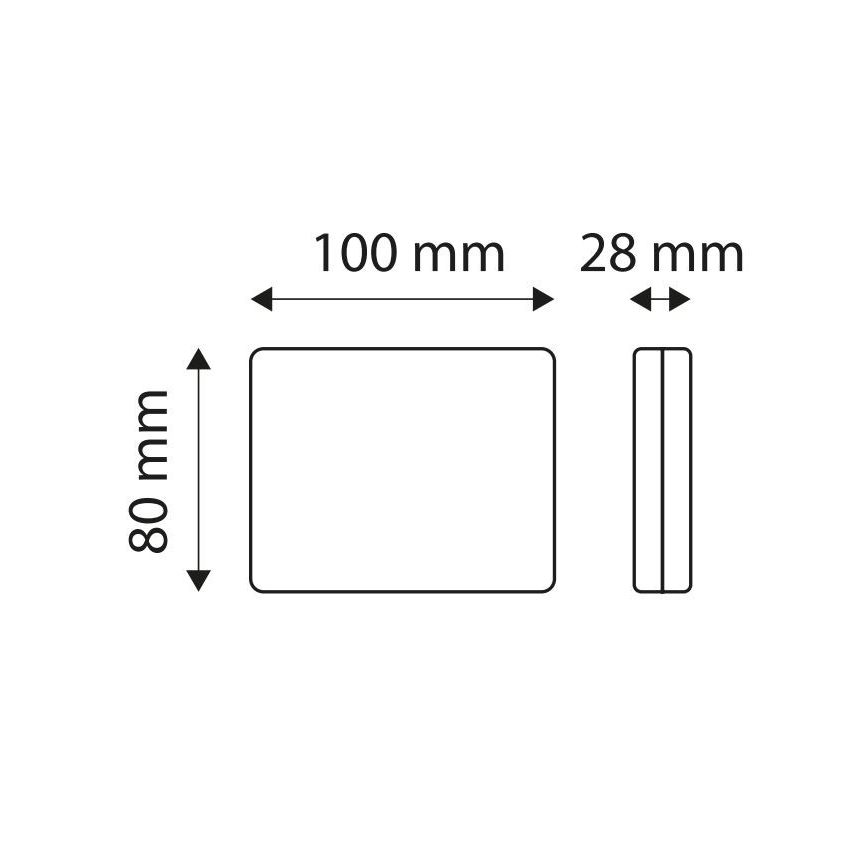 LED Reflector SINGLE LED/1,9W/12V IP67 rood