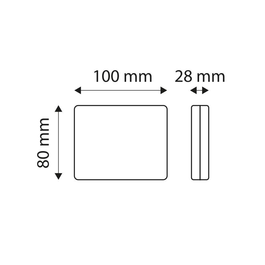 LED Reflector SINGLE LED/1W/12V IP67 zilver