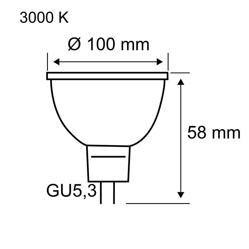 LED-reflectorlamp GU5,3/4,9W/12V 3000K - Paulmann 28802