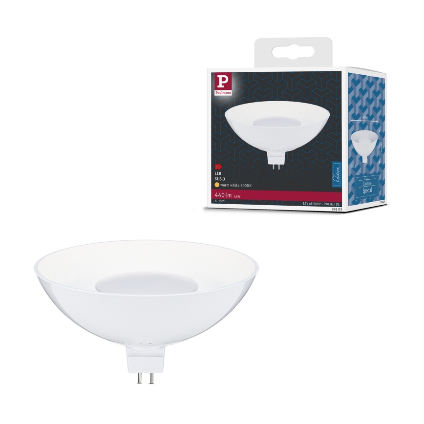 LED-reflectorlamp GU5,3/4,9W/12V 3000K - Paulmann 28803
