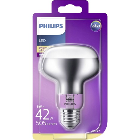 LED Philips R80 E27/5W/230V Lampenmanie