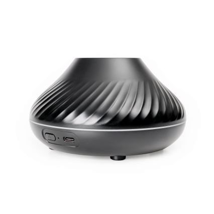 LED RGB Aroma diffuser met vlamimitatie LED/6,5W/5V 130ml zwart