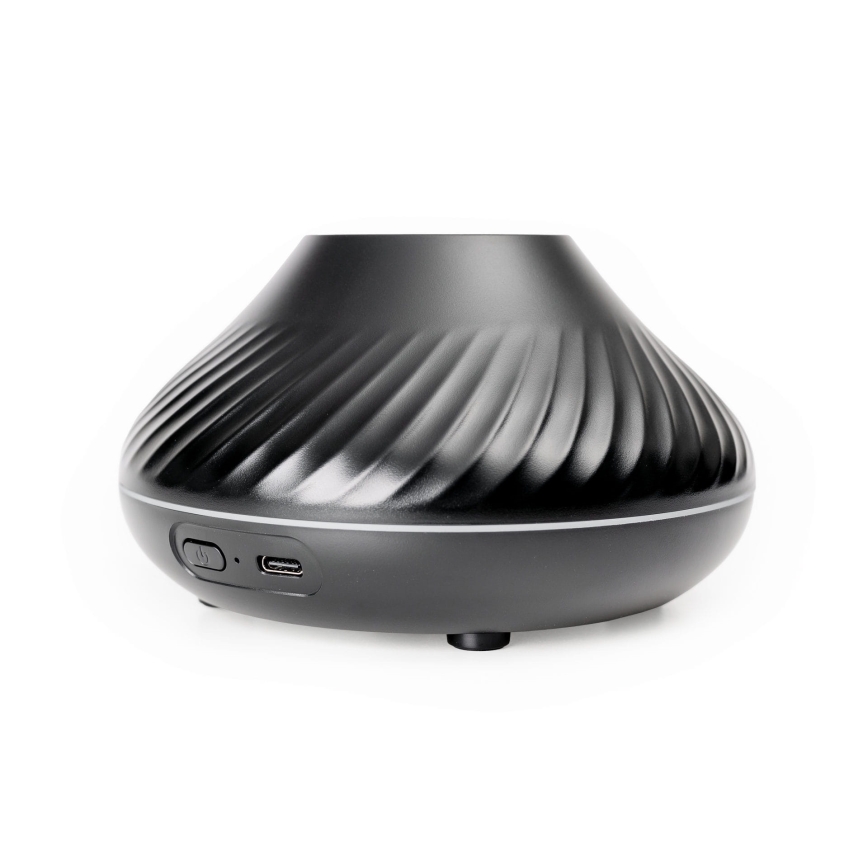 LED RGB Aroma diffuser met vlamimitatie LED/6,5W/5V 130ml zwart