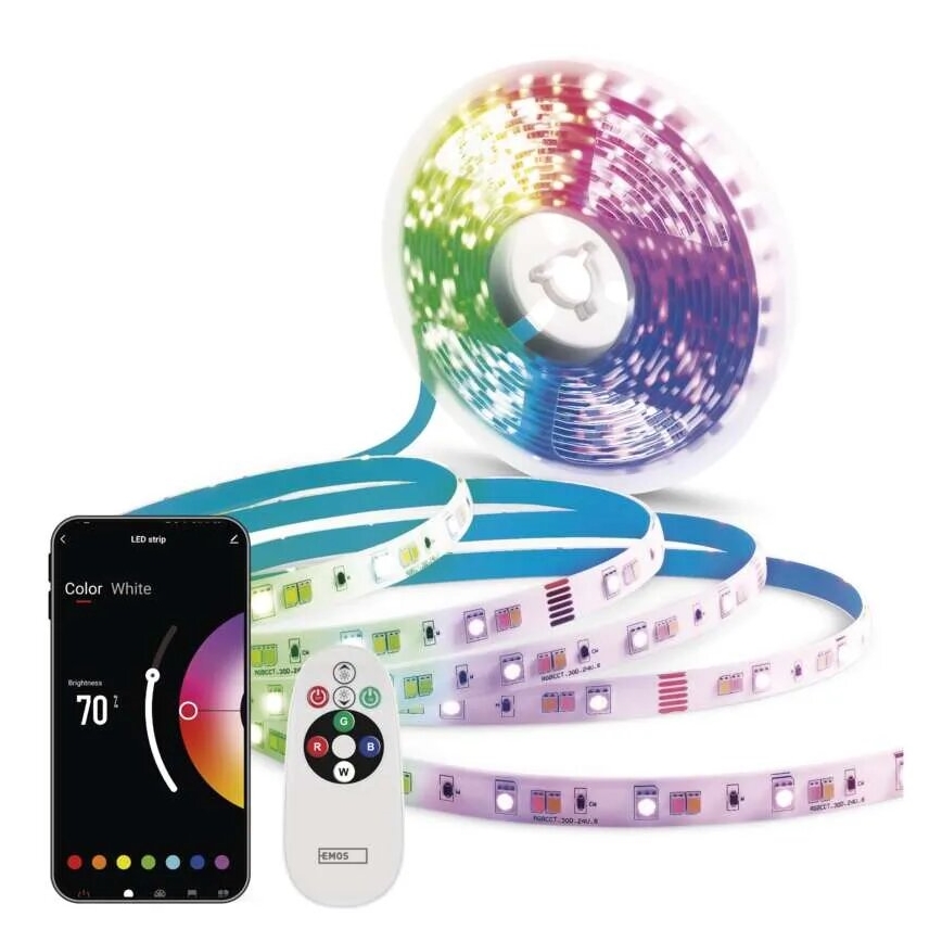 LED RGB+CCT Dimbare strip GOSMART LED/11W/230V 2 m 2700-6500K IP44 Wi-Fi + afstandsbediening