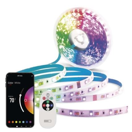 LED RGB+CCT Dimbare strip GOSMART LED/21W/230V 5 m 2700-6500K IP44 Wi-Fi + afstandsbediening