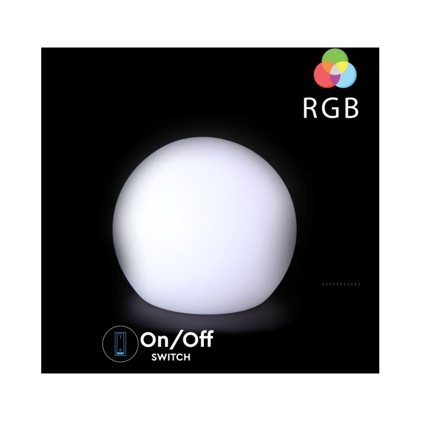 LED RGB Dimbaar buitenshuis lamp LED/1W/5V 1000 mAh 30 cm IP67 + afstandsbediening