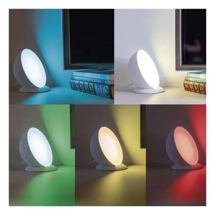 LED RGB Dimbaar tafellamp GoSmart LED/7W/230V Wi-Fi wit