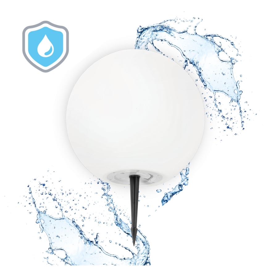 LED RGB Dimbaar zonne- lamp GARDEN BALL LED/5W/3,7V 3000K IP54 diameter 40 cm + afstandsbediening