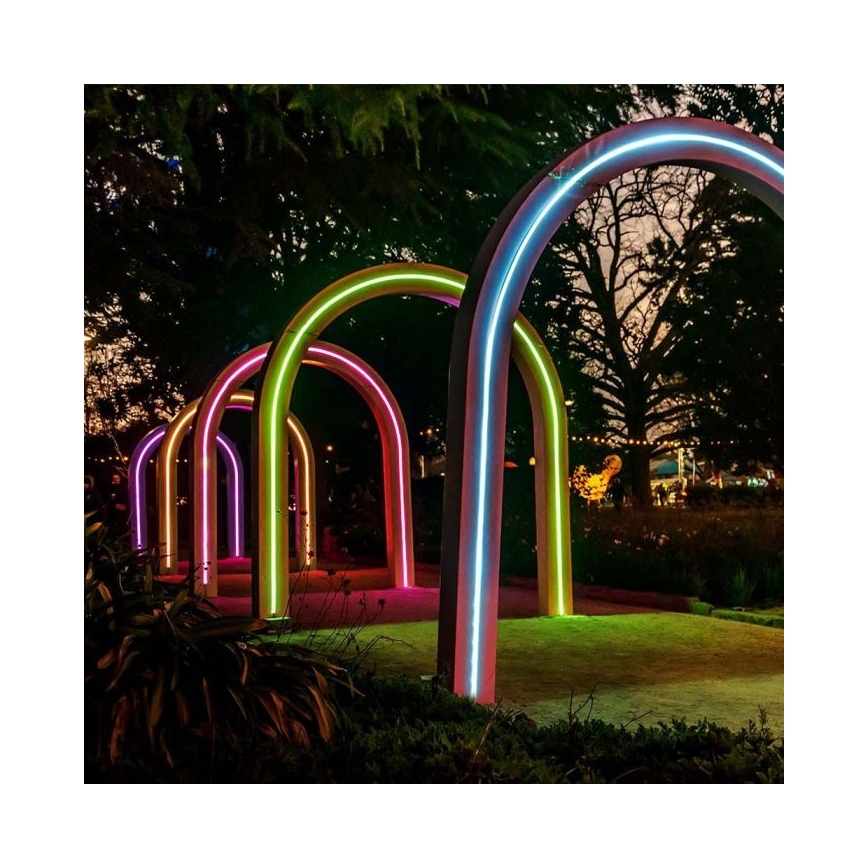 LED RGB Dimbaar zonne- strip LED/1,2W/3,7V IP67 5m + afstandsbediening