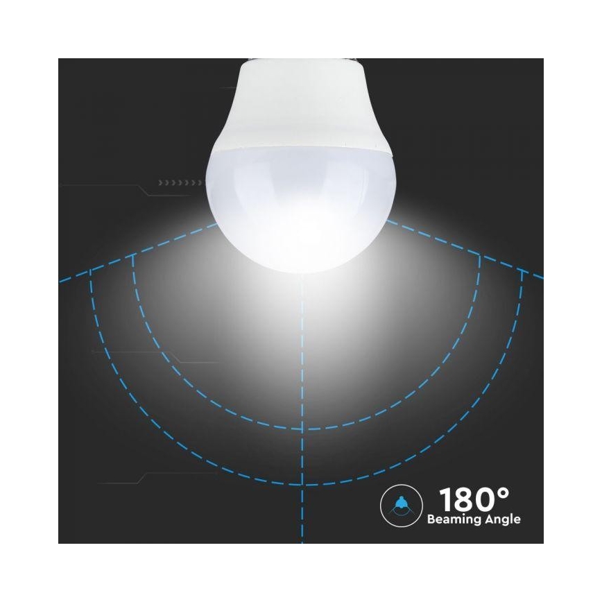 LED RGB Dimbare lamp E27 / 3,5W / 230V 6400K + afstandsbediening