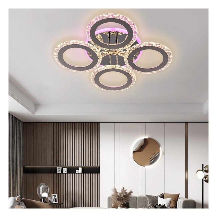 LED RGB Dimbare plafondlamp LED/55W/230V 3000-6500K + afstandsbediening