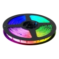 LED RGB dimbare strip LED/25,2W/230V 15 m + afstandsbediening