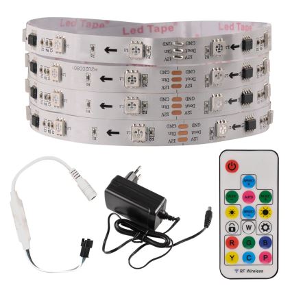 LED RGB Dimbare strip MAGIC 2 m LED / 12W / 230V + AB