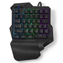 LED RGB Gaming-toetsenbord met één hand 5V