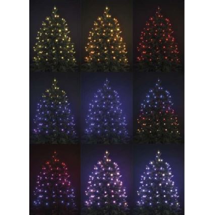 LED RGB Kerst Lichtketting voor Buiten 120xLED/72 modi 15m IP44 + afstandsbediening