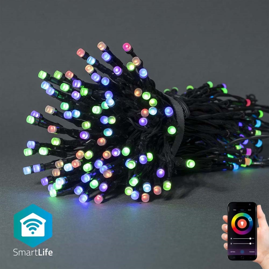 LED RGB Kerst Lichtketting voor Buiten 84xLED/8 functies 13m IP65 Wi-Fi Tuya